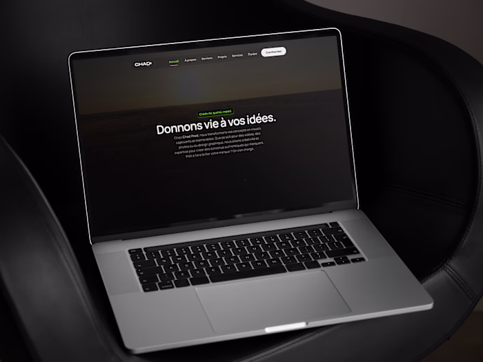 CHADPROD Website Design