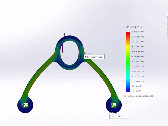 Mounting Bracket Design - Topology Optimization & FEA Validation