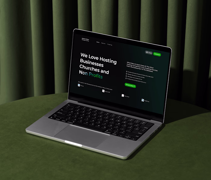 Maximtech Managed Hosting - UI/UX Website Design