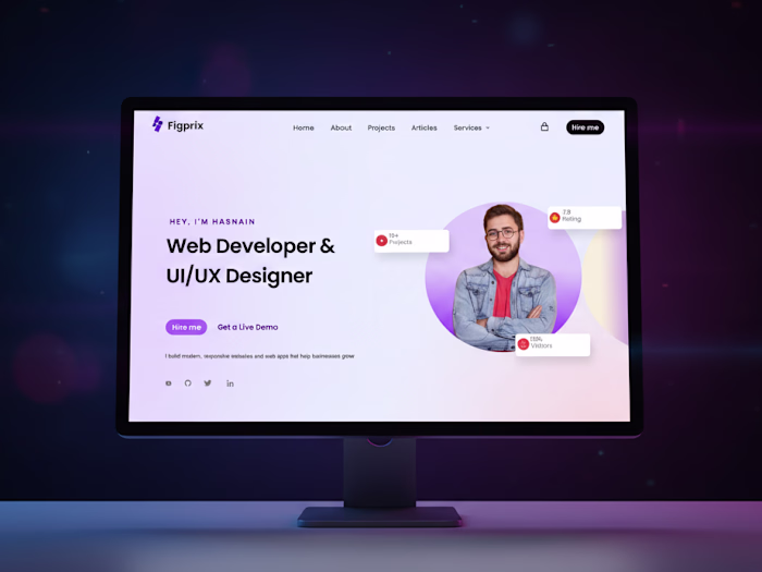 Modern Website Template (UI/UX Design)