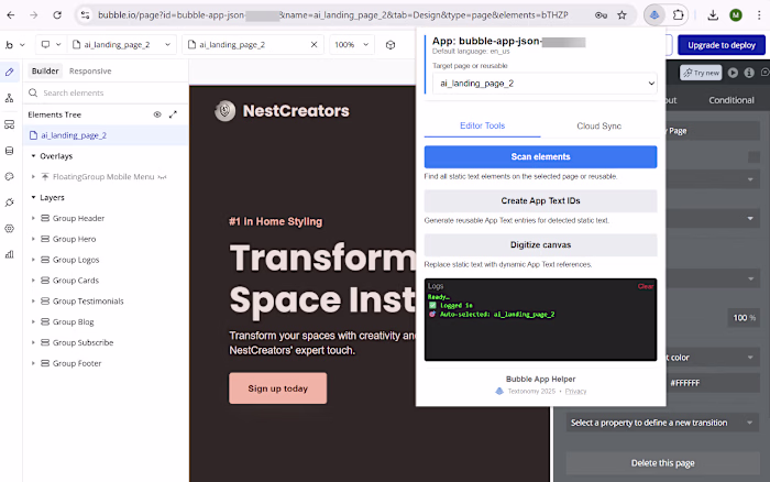 An existing project in progress,
