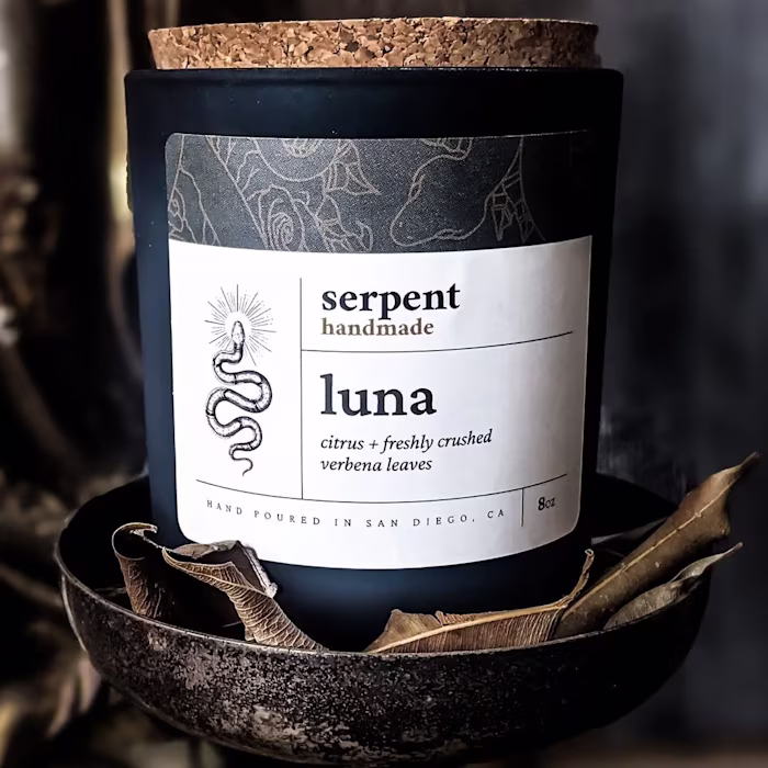 Serpent Candle Labels