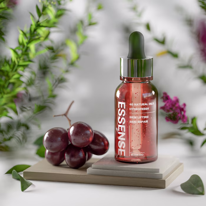 Oil essence bottle on Behance