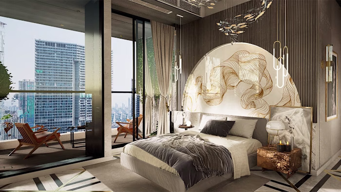 [360° Panoramic] Jacuzzi + Master Bedroom Visualization