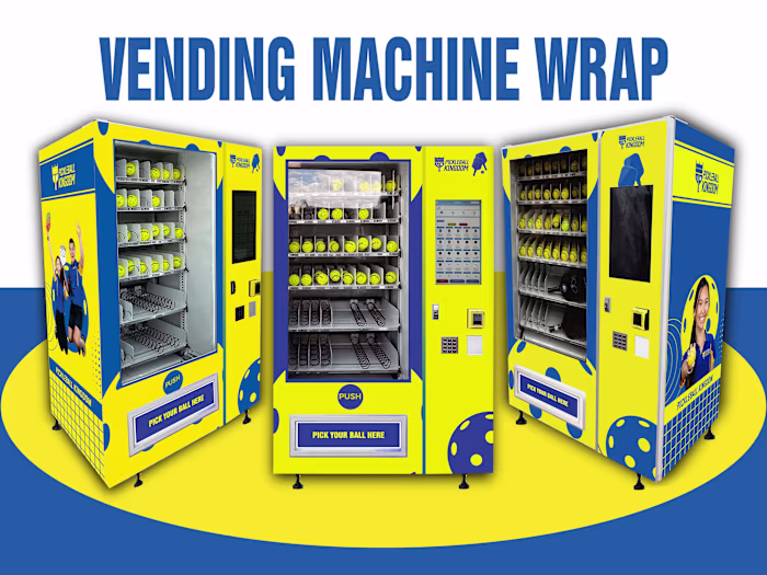 Vending Machine Wrap Design