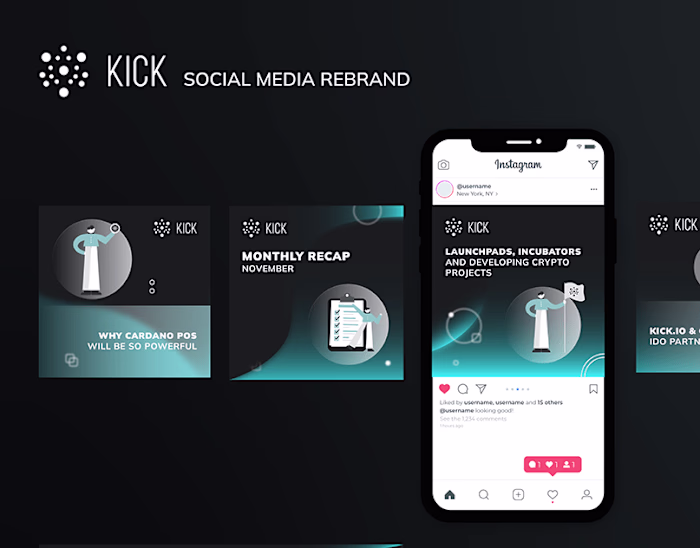 Kick Social Media Rebrand