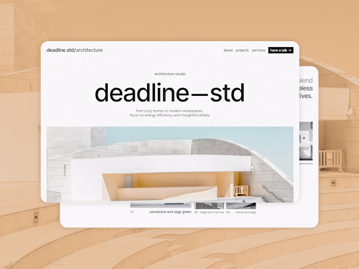 deadline-std - Architecture Portfolio