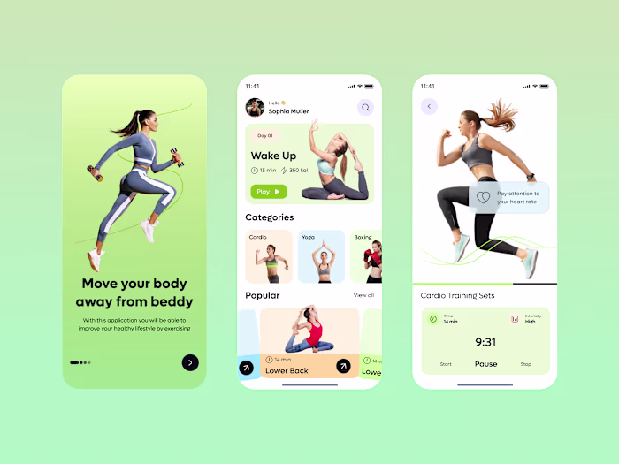 Fitness -Workout Mobile App UI