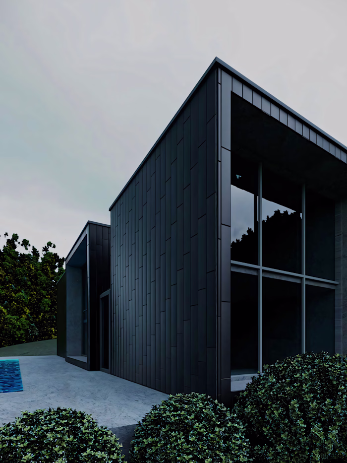 Modern Black Parquet Residence –