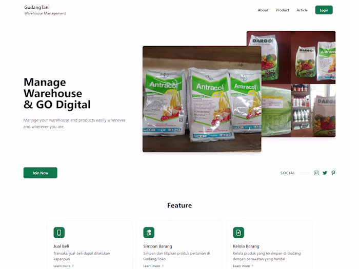 MSMe Website (Warehouse) - Full Stack Web Development