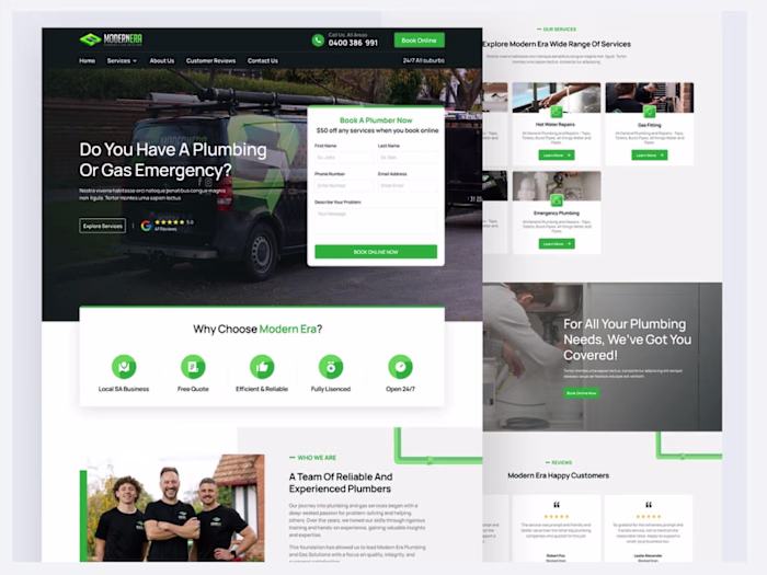Modern SaaS Landing Page Design