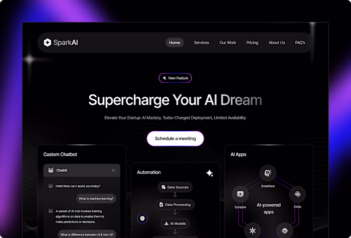 Premium AI agency framer template 