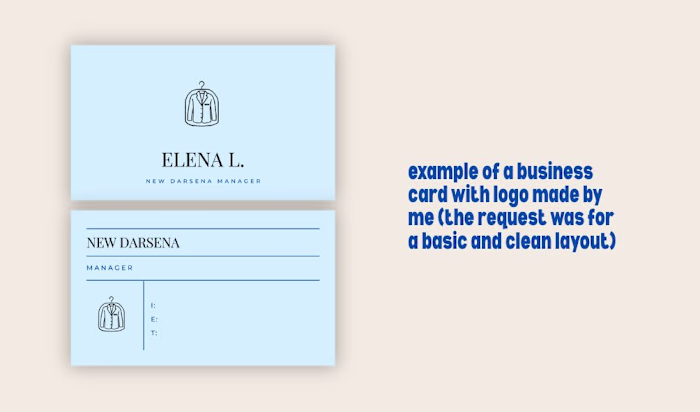 Minimal Laundry Logo + Business Card Design