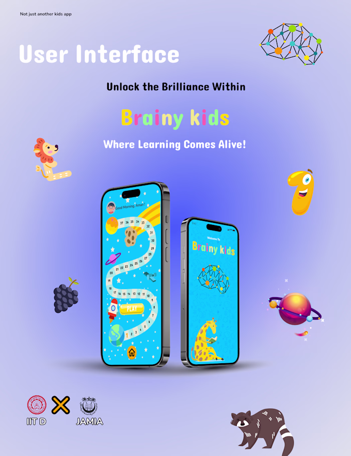 Brainy Kids - Cognitive Development app for pre-schoolers (UI &…