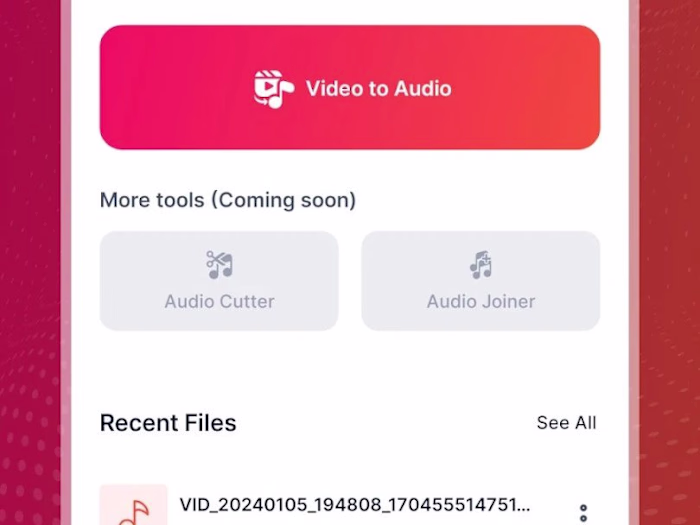 Video to Audio Converter App