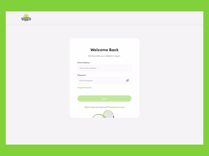 Tennis Love Admin Portal