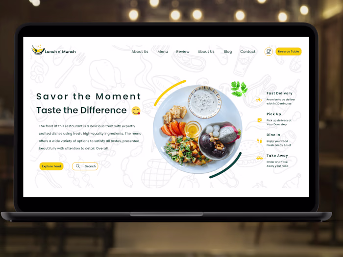 Restaurant Website design