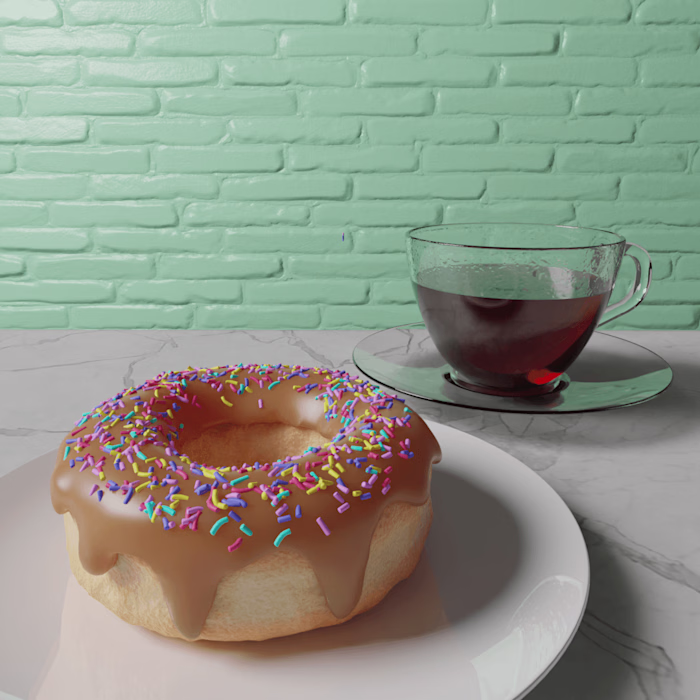 Donut and coffee