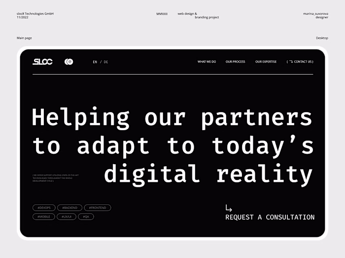 Sloc8 // Technology company 