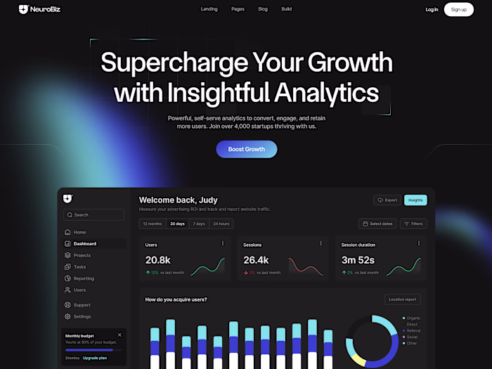 NEUROBIZ | Web Design in Figma