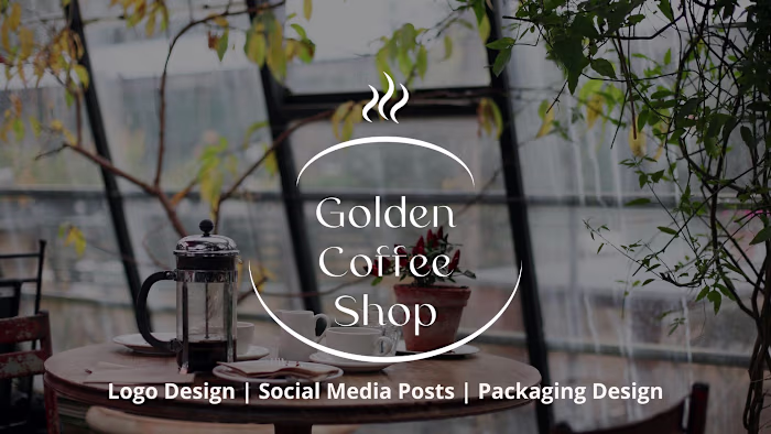 Golden Coffee Shop on Behance