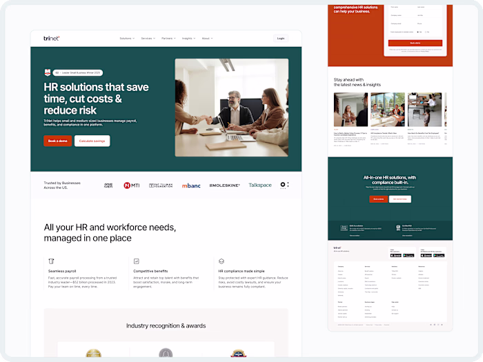 TriNet - Website Redesign