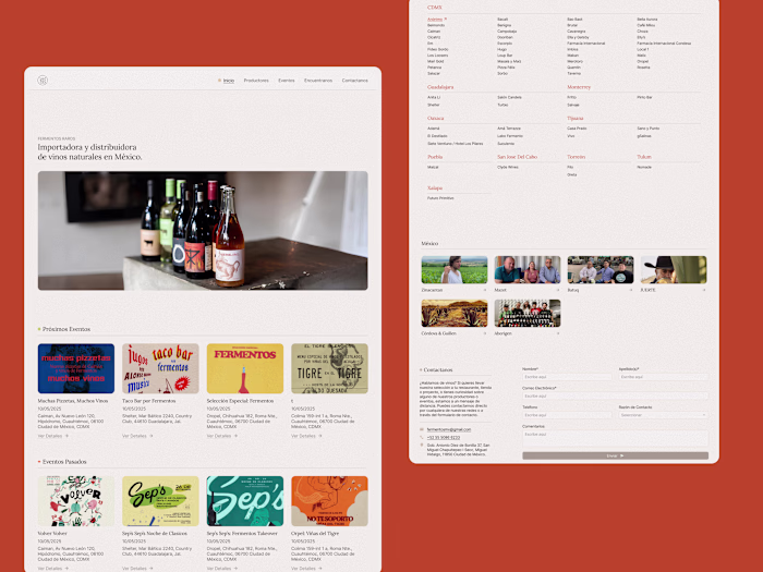 Fermentos Raros Website Development