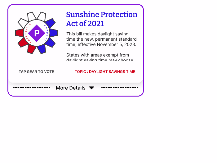Prototype of visual feedback elements