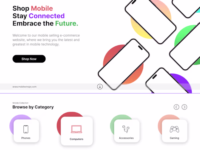 UI Design for E-commerce Platform