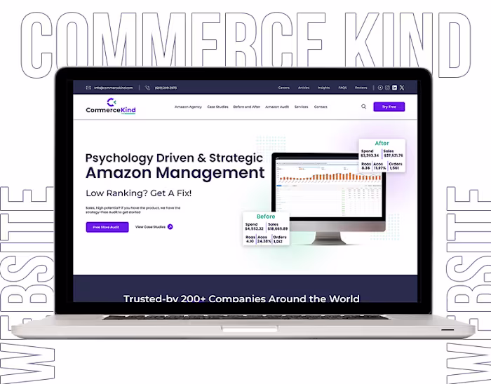 CommerceKind Website UI/UX Design