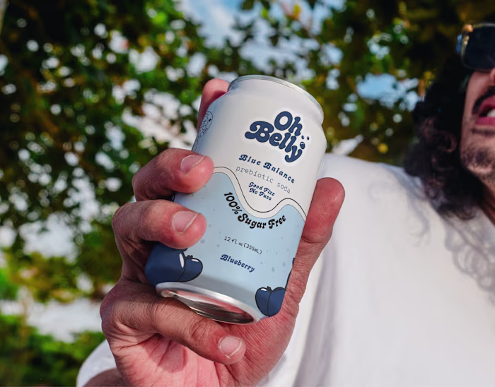 Oh Belly | Prebiotic Soda Brand Identity & Packaging