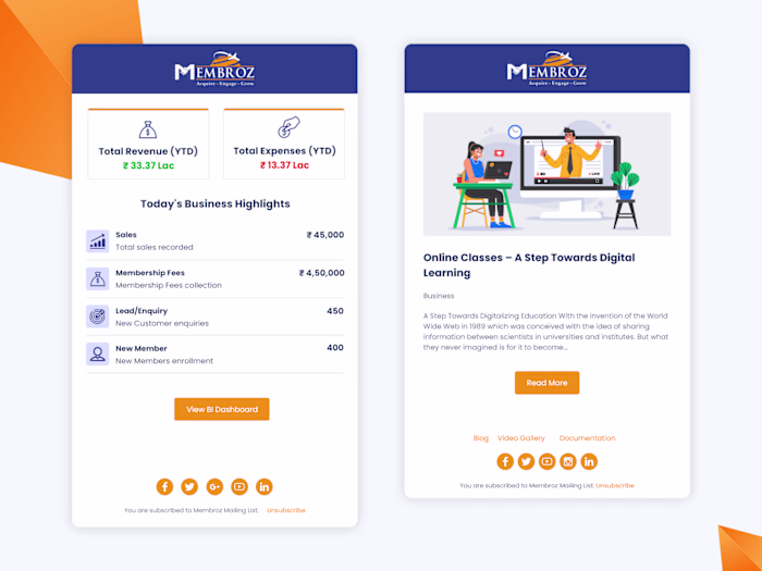 Email Template Design & HTML/CSS