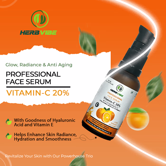 Herbvibe Face sirum Ecommerce designs