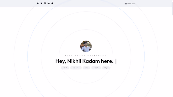 Portfolio - Nikhil Kadam