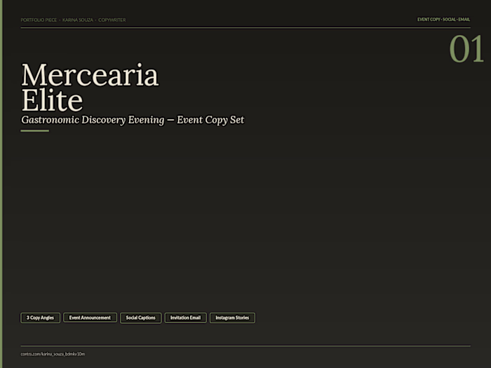 Mercearia Elite — Gastronomic Event