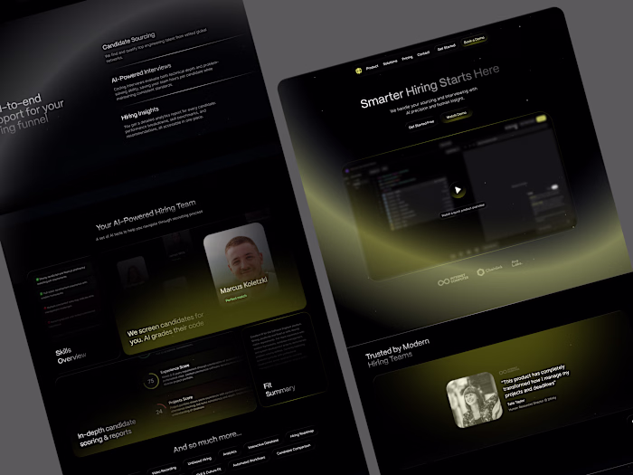 Framer Landing Page for Mango AI Hiring Platform