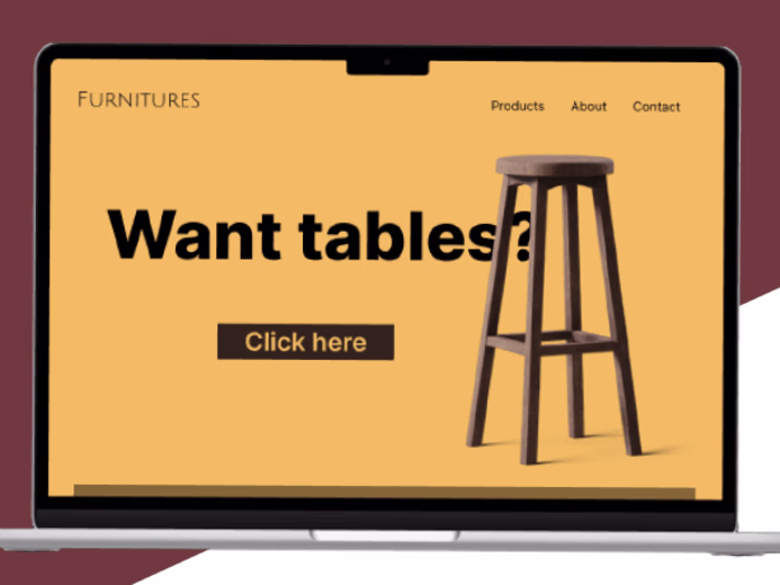 Furniture : Web design