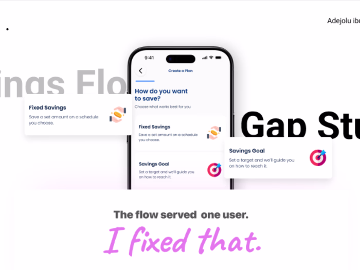 Cowrywise Savings Flow — UX Redesign