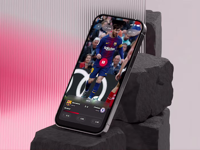 Explore GoalStream: UI Design for Live Sports Experience