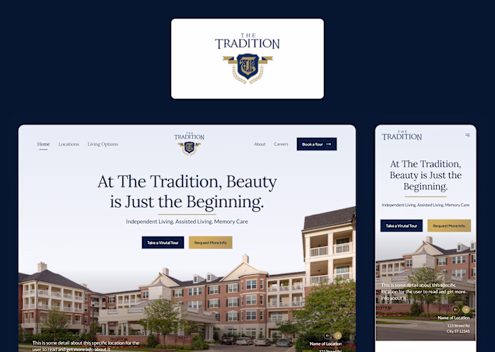 The Tradition Assisted Living | Responsive Website Design