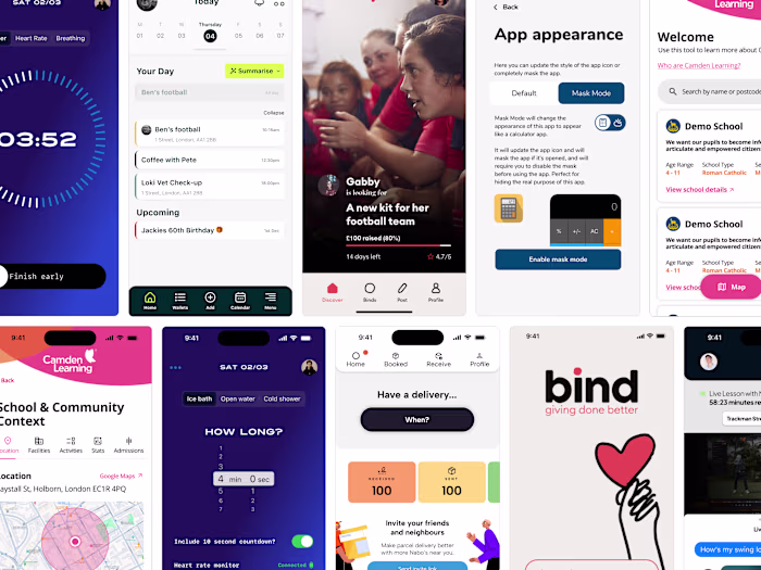 Recent App UI Projects