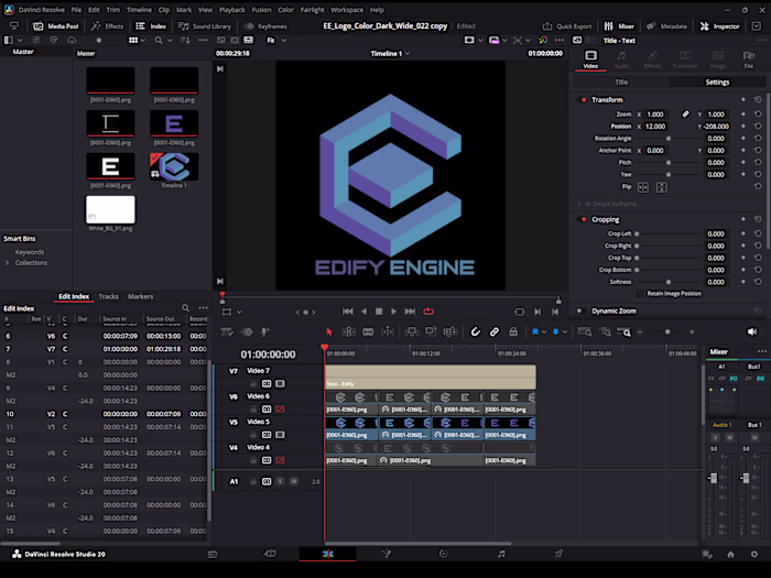 Logo Branding design for Edify Engine