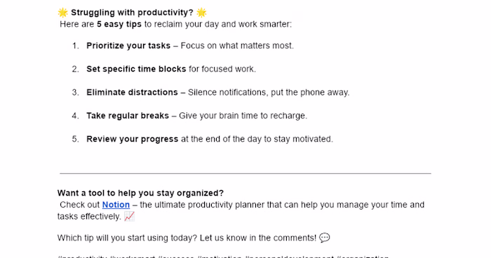 5 Productivity Tips for Smarter Work