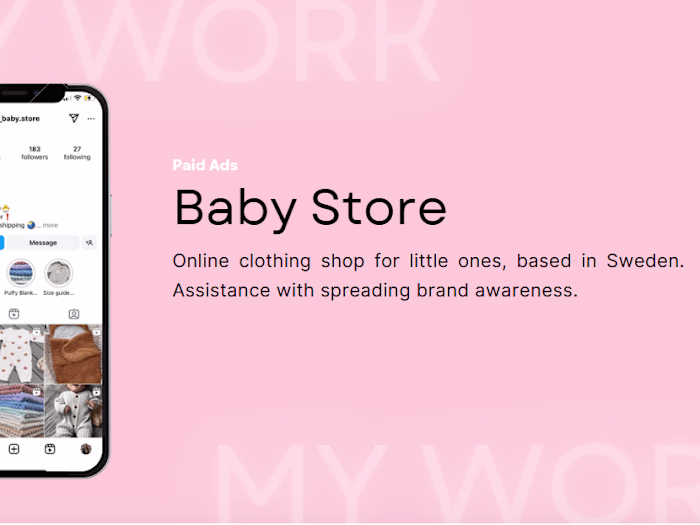 Paid Advertising for baby store