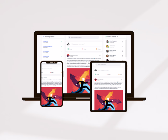 Social Media Platform Website
My role: