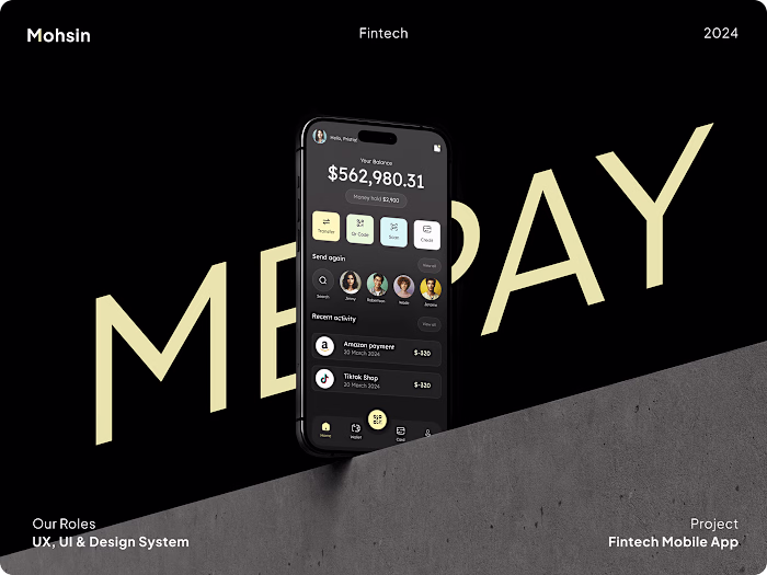 Finance (MePay) UI UX Case Study :: Behance
