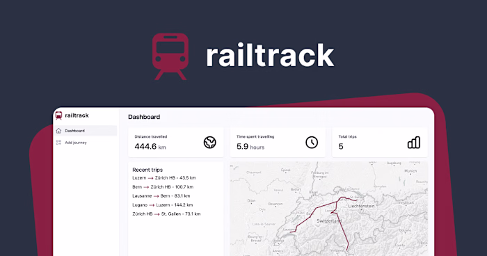 Railrack.ch - Track your train journeys in Europe