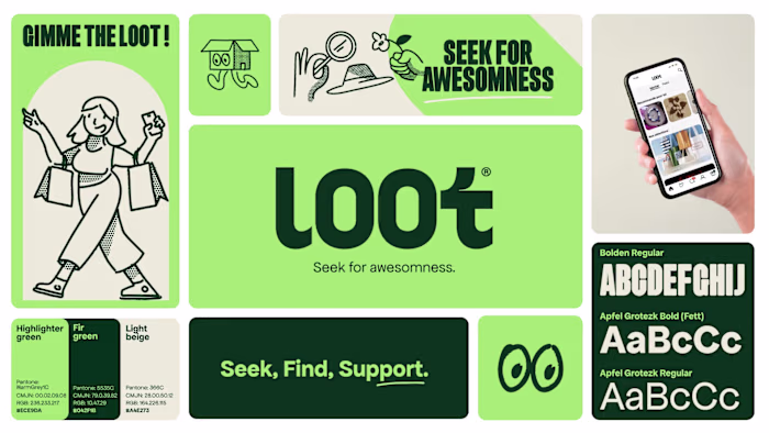 Branding strategy & design for Loot®