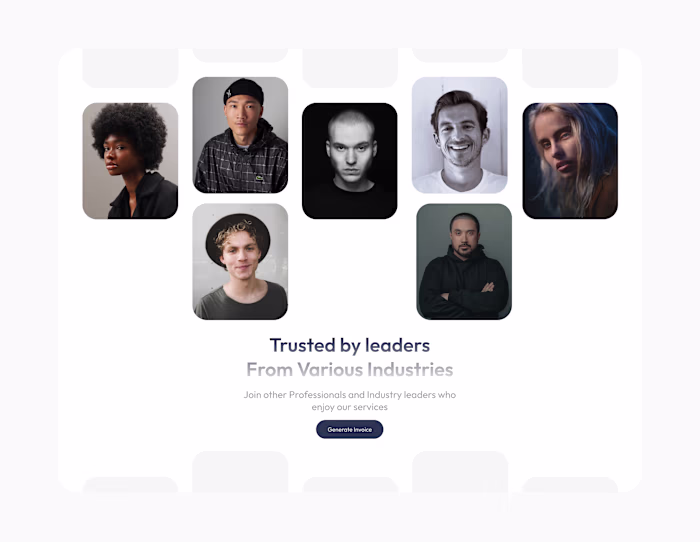 Testimonial section + CTA Design