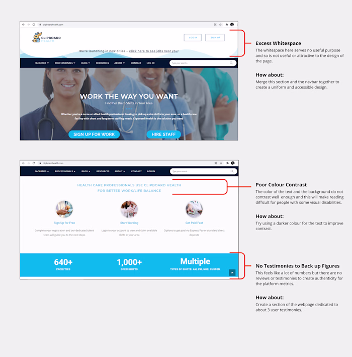 Clipboard Healthcare Landing Page Roast :: Behance